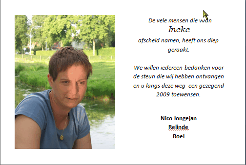 bedankkaart